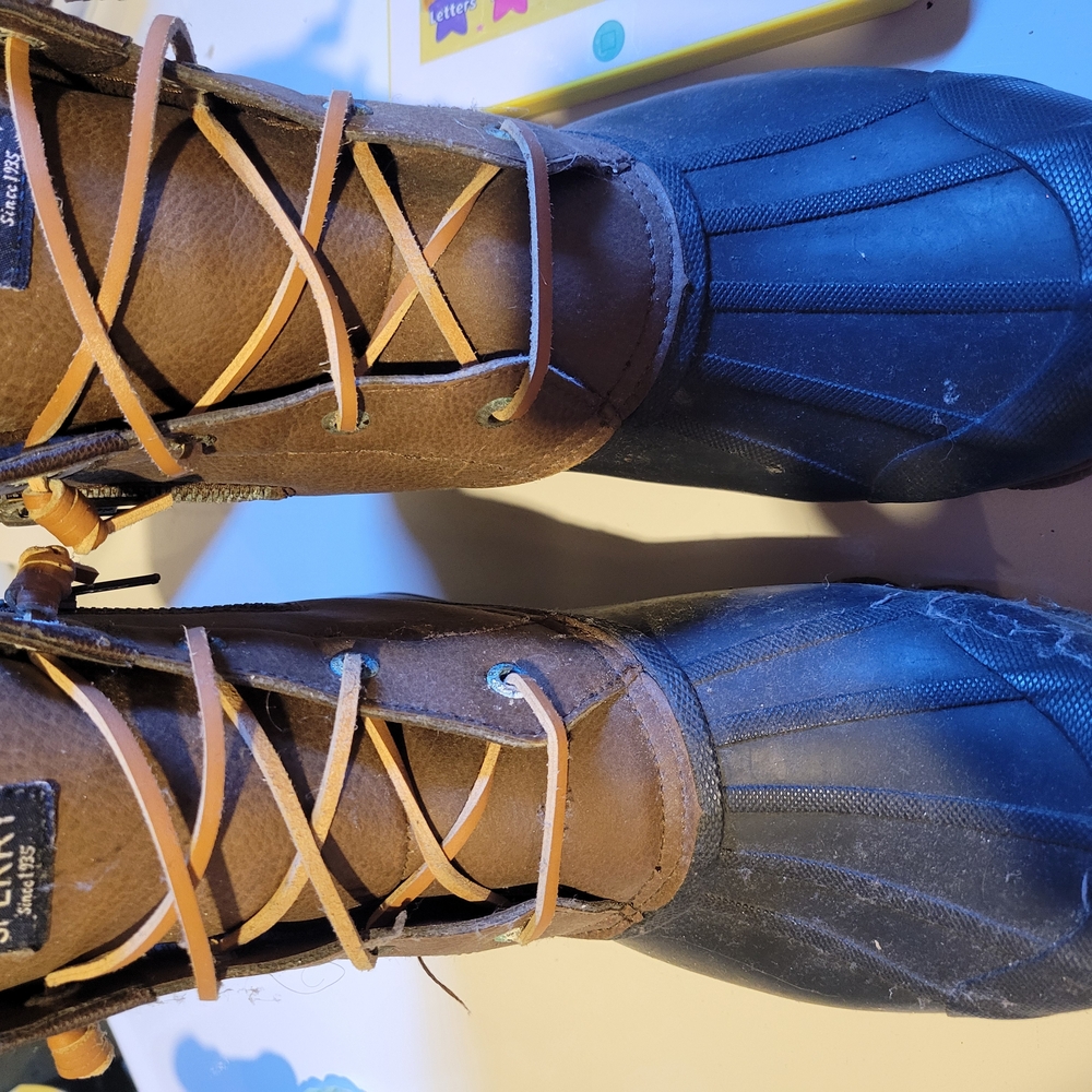 Sperry Boots Size 11, Brown and Black Boots
